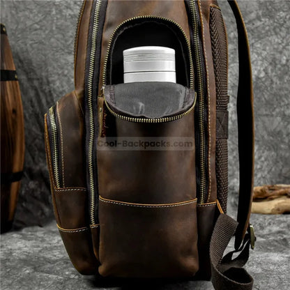 Leather Travel Backpack