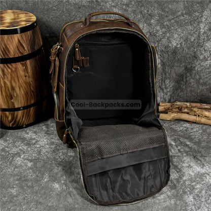 Leather Travel Backpack