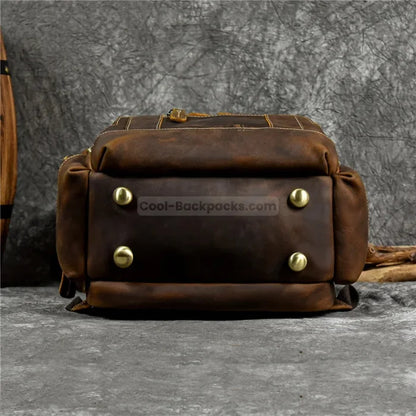 Leather Travel Backpack