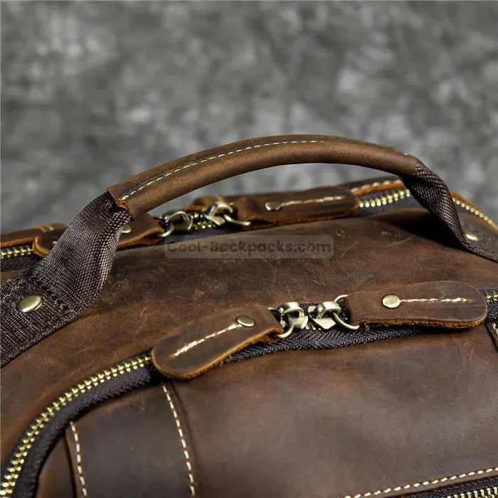 Leather Travel Backpack