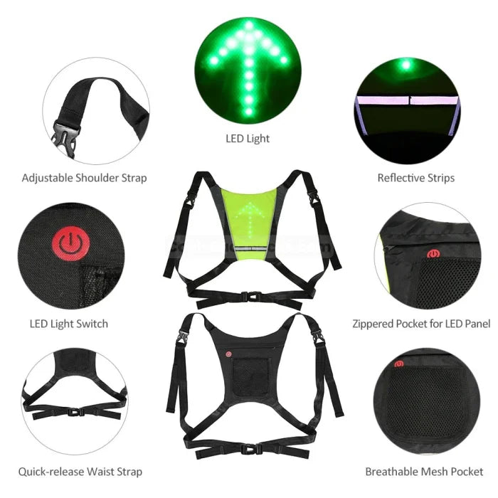 LED Cycling Backpack