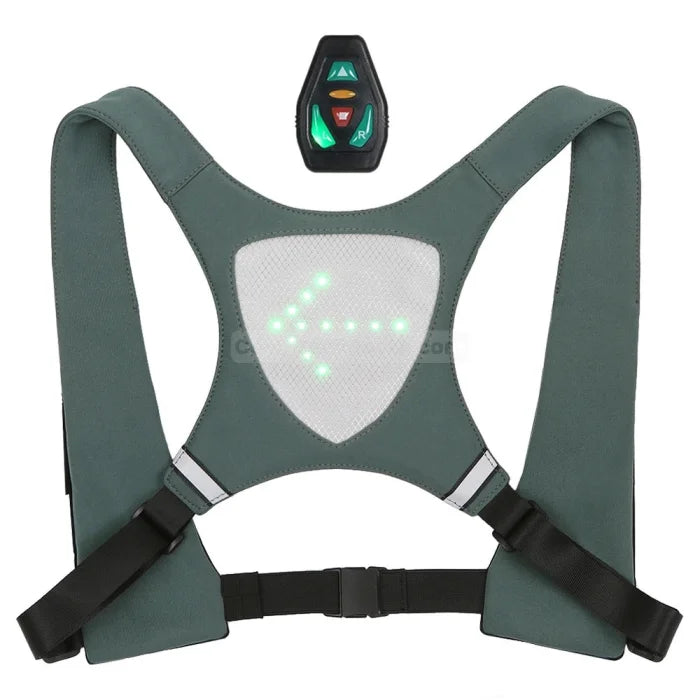 LED Cycling Backpack - Grey Style 2