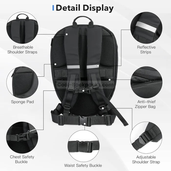 LED Motorcycle Backpack