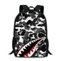 Leopard Print Shark Backpack - 17001