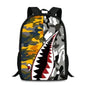 Leopard Print Shark Backpack - 17009