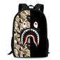 Leopard Print Shark Backpack - 17012