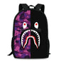 Leopard Print Shark Backpack - 17013