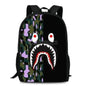 Leopard Print Shark Backpack - 17014