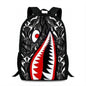 Leopard Print Shark Backpack - 17022