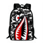 Leopard Print Shark Backpack - 17023