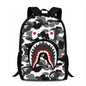 Leopard Print Shark Backpack - 17027