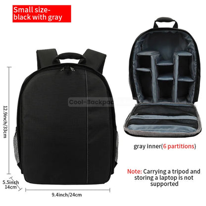 Lightweight Camera Backpack - Gray / Small