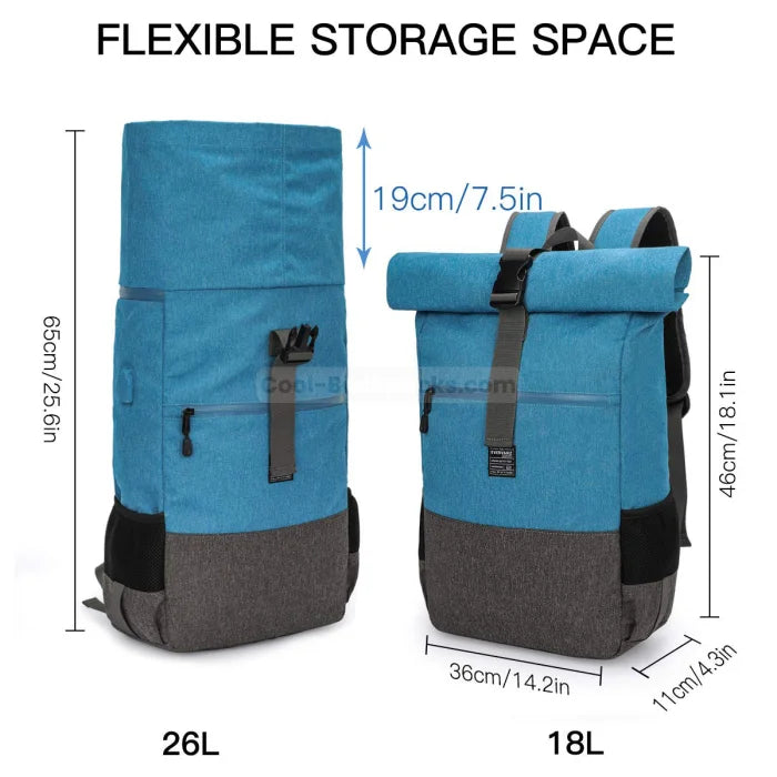 Lightweight Roll Top Backpack