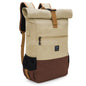 Lightweight Roll Top Backpack - Khaki