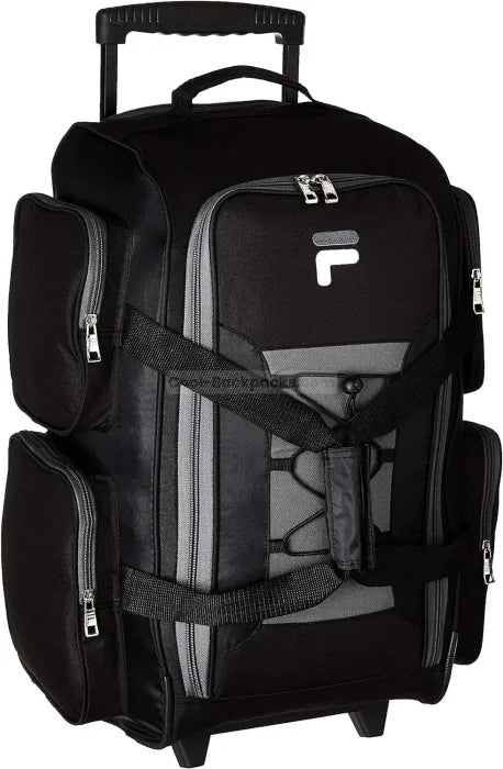 Lightweight Rolling Backpack - Black