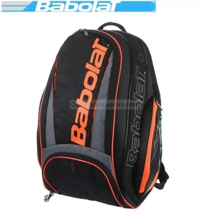 Luxury Tennis Backpack - Black orange