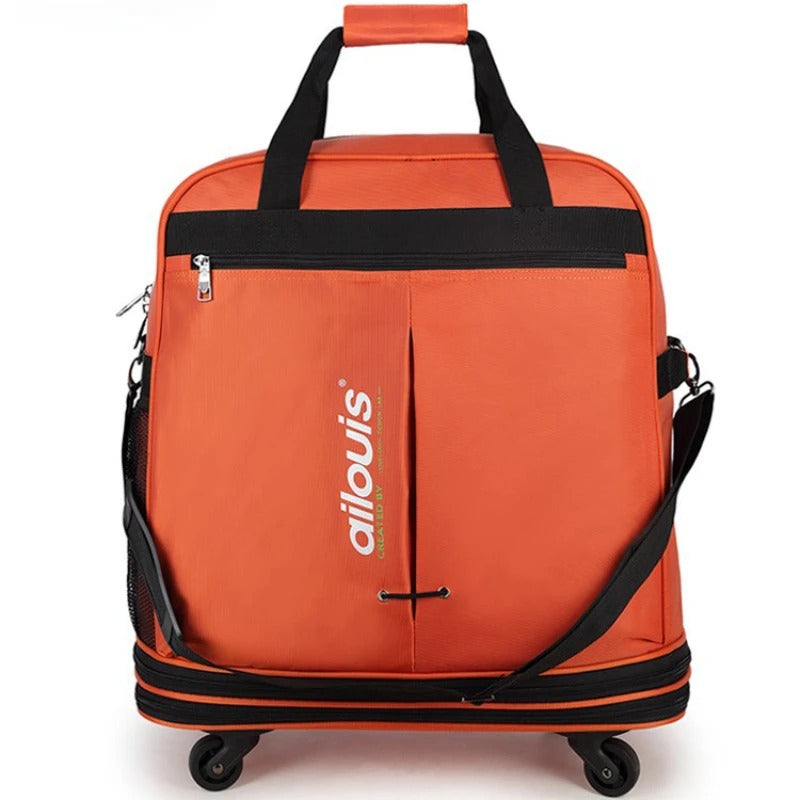 Orange Rolling Backpack