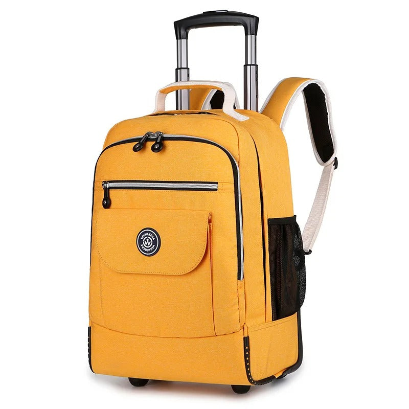 Yellow Rolling Backpack