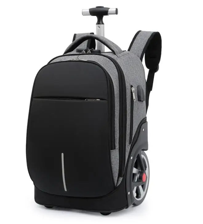 Large Wheel Rolling Backpack