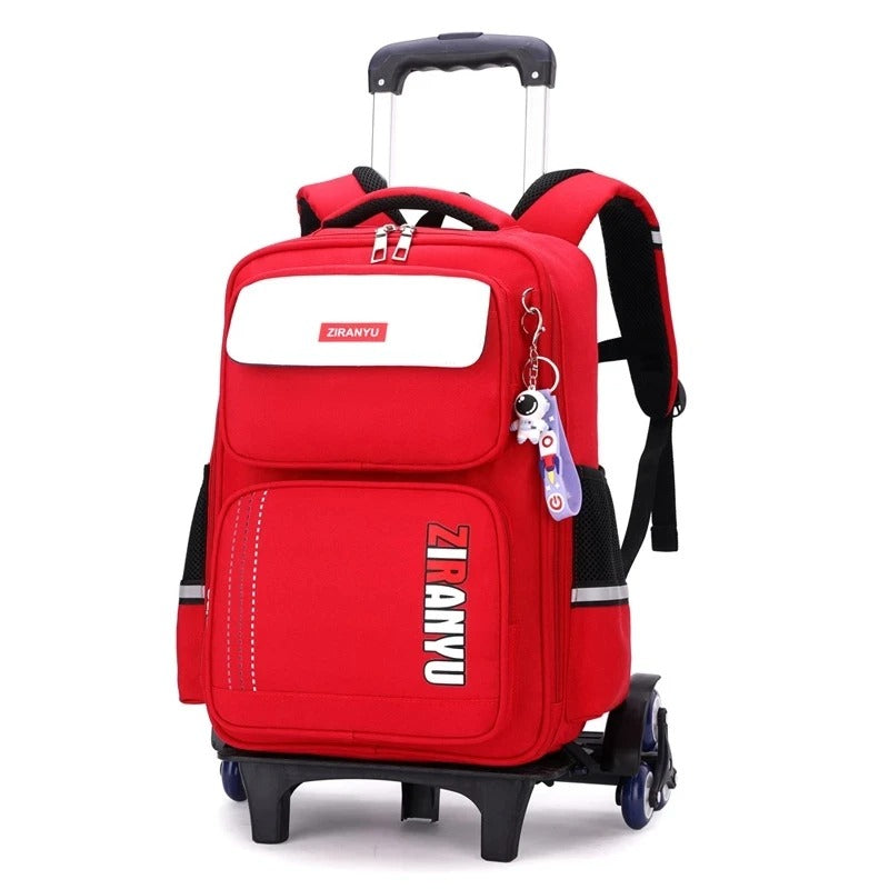 Red Rolling Backpack