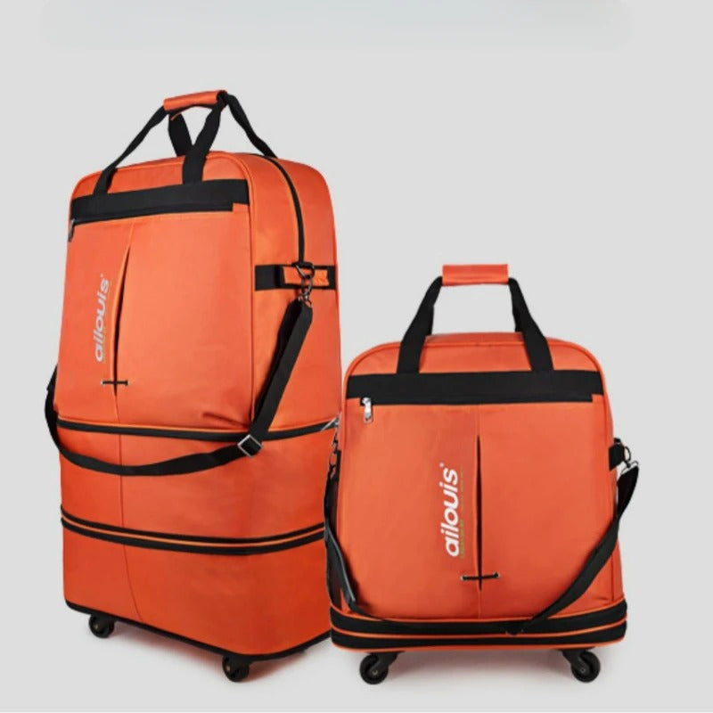 Orange Rolling Backpack