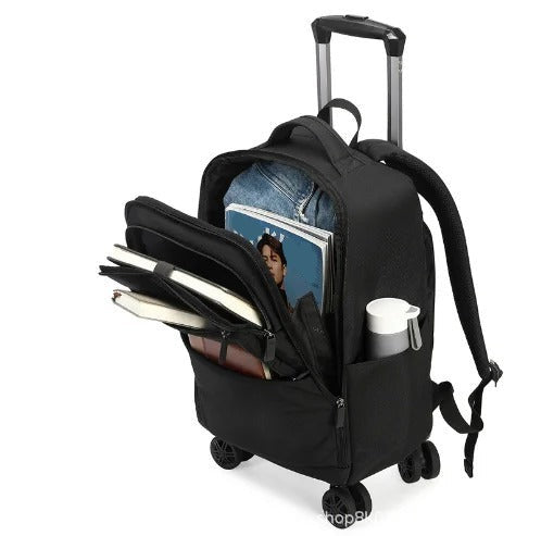 Rolling Backpack with Water Bottle Holder