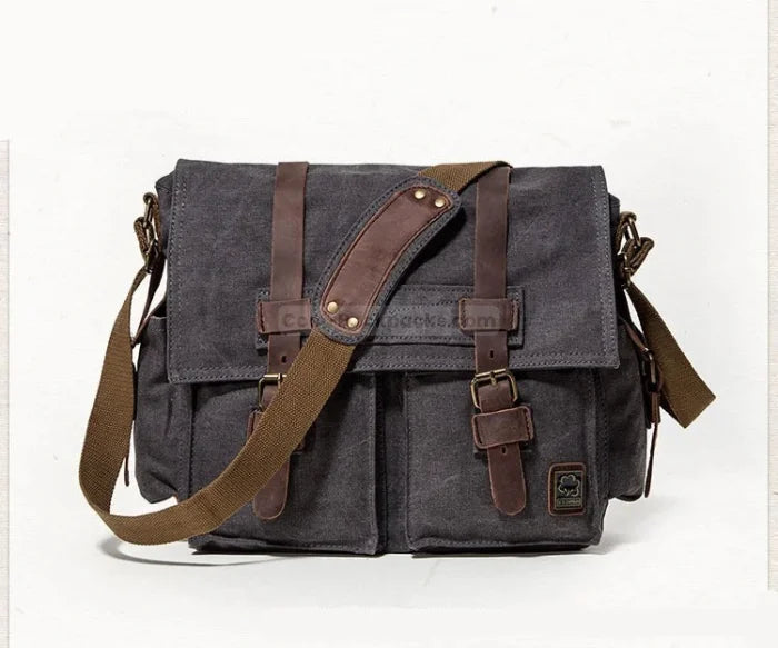 Mens Canvas Messenger Bag