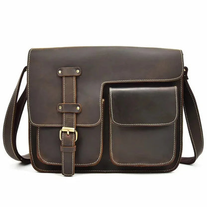 Men’s Crossbody Leather Messenger Bag