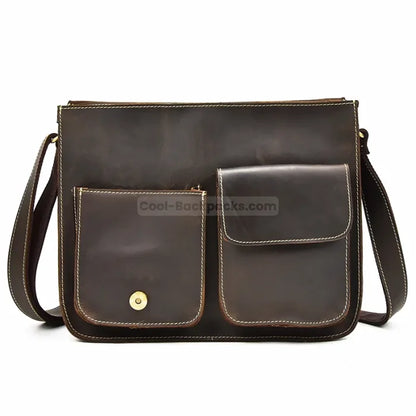 Men’s Crossbody Leather Messenger Bag