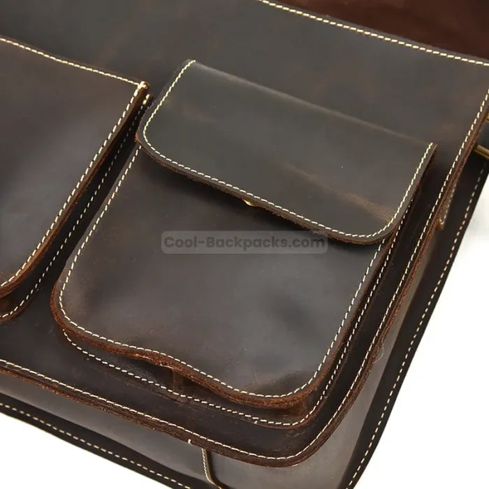 Men’s Crossbody Leather Messenger Bag