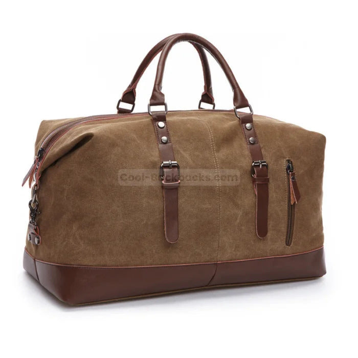 Mens Duffel Bag - Brown