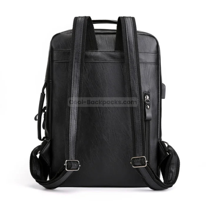 Mens Leather Work Backpack