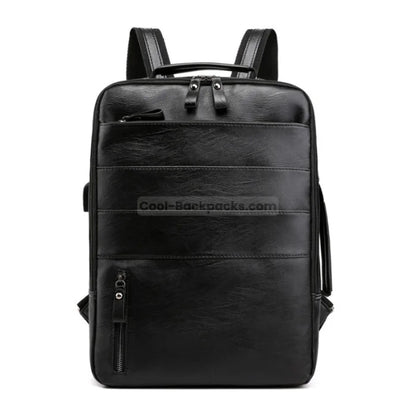 Mens Leather Work Backpack