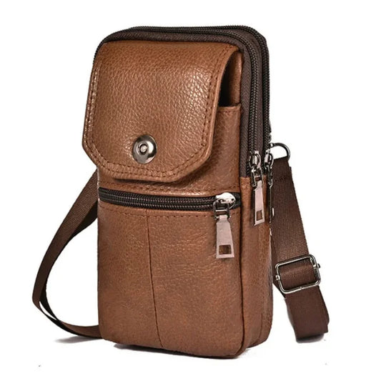 Men’s Mini Messenger Bag - Brown