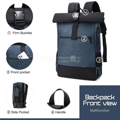 Mens Roll Top Backpack