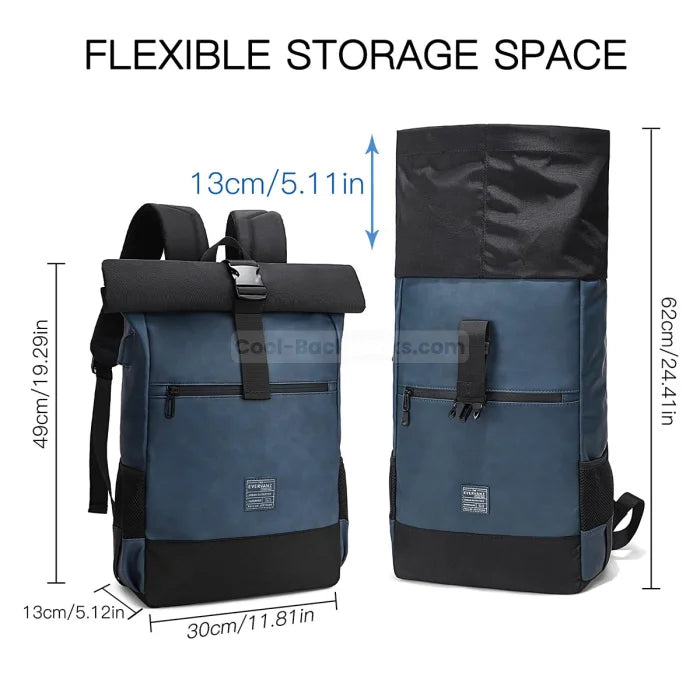 Mens Roll Top Backpack