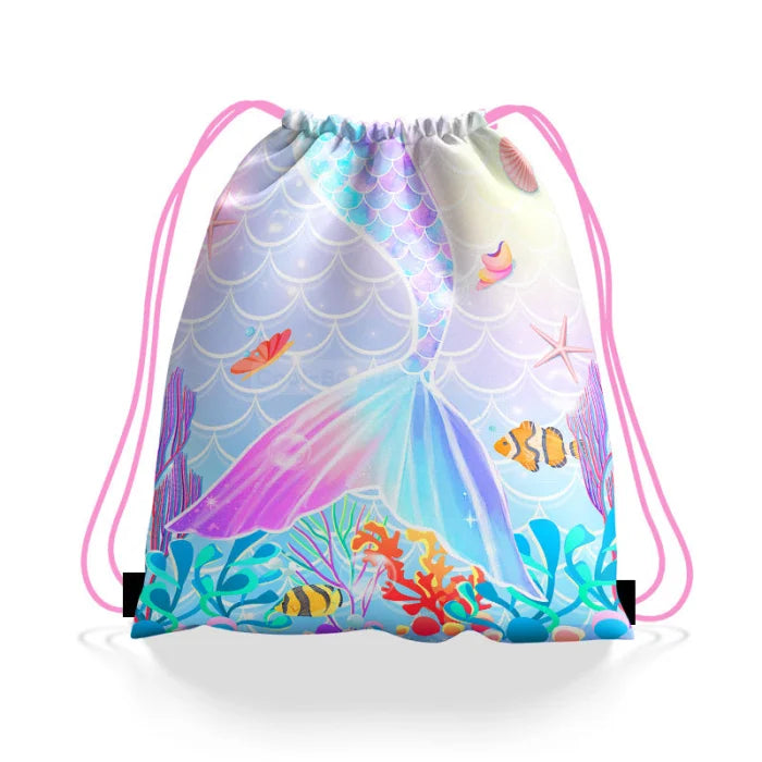 Mermaid Drawstring Backpack - Color 1 / 27x34cm