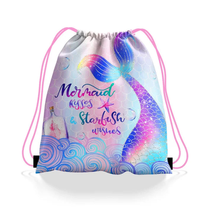 Mermaid Drawstring Backpack - Color 2 / 27x34cm