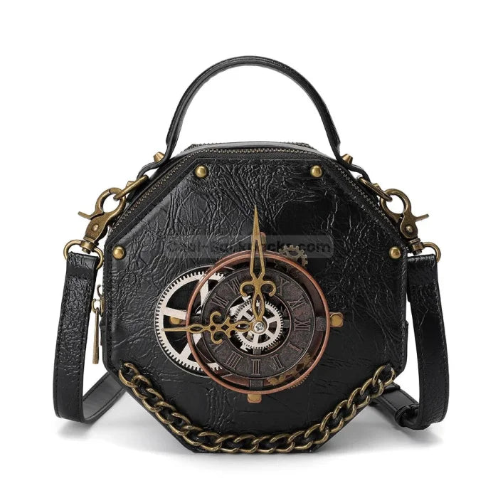 Messenger Bag Steampunk - 166Black