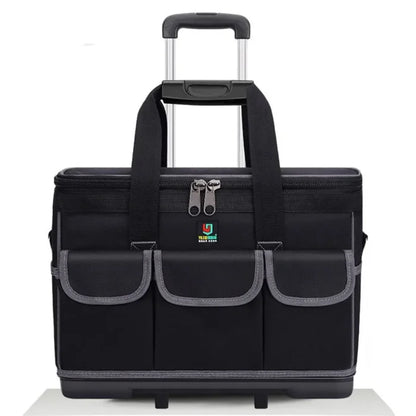 Messenger Bag with Wheels - Black / 15