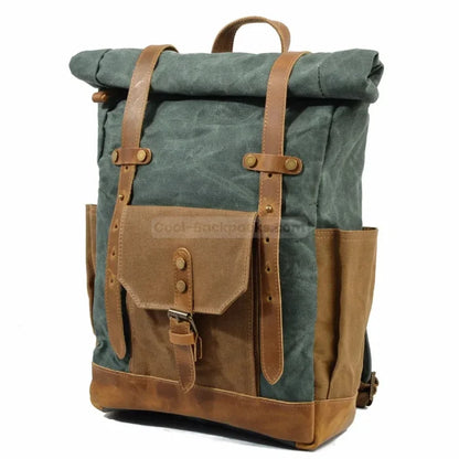 Military Roll Top Backpack