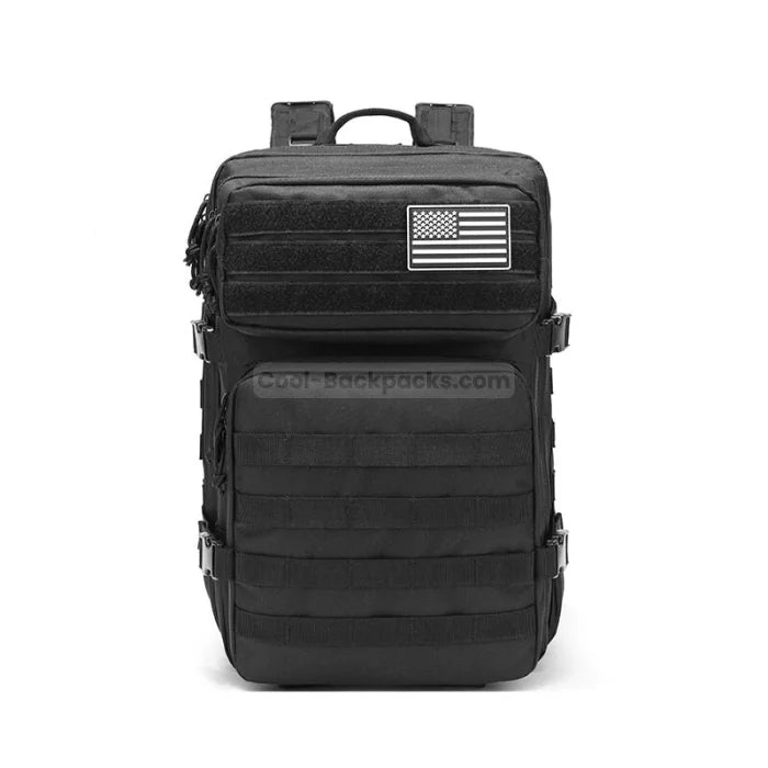 Military Style Camera Backpack - Black