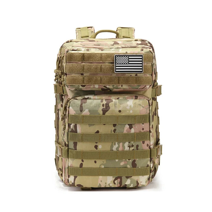 Military Style Camera Backpack - Camo