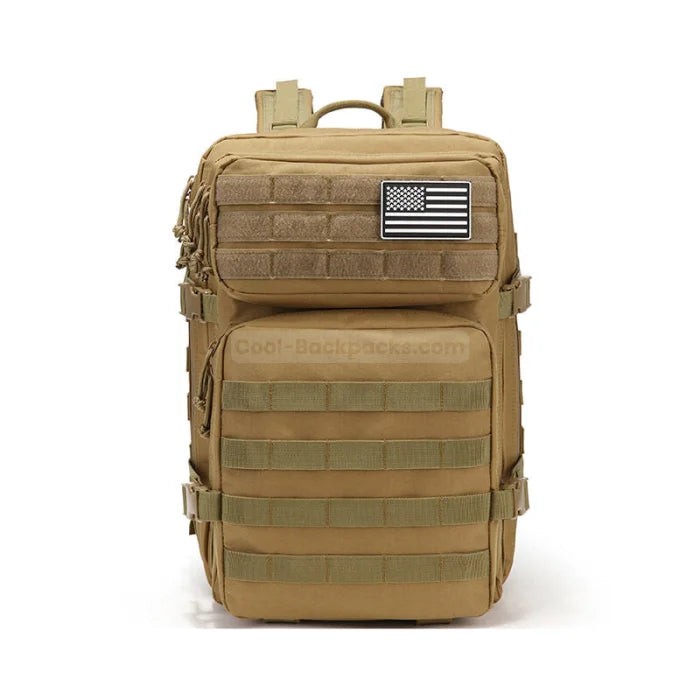 Military Style Camera Backpack - Khaki