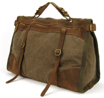 Military Style Duffel Bag - Coffee