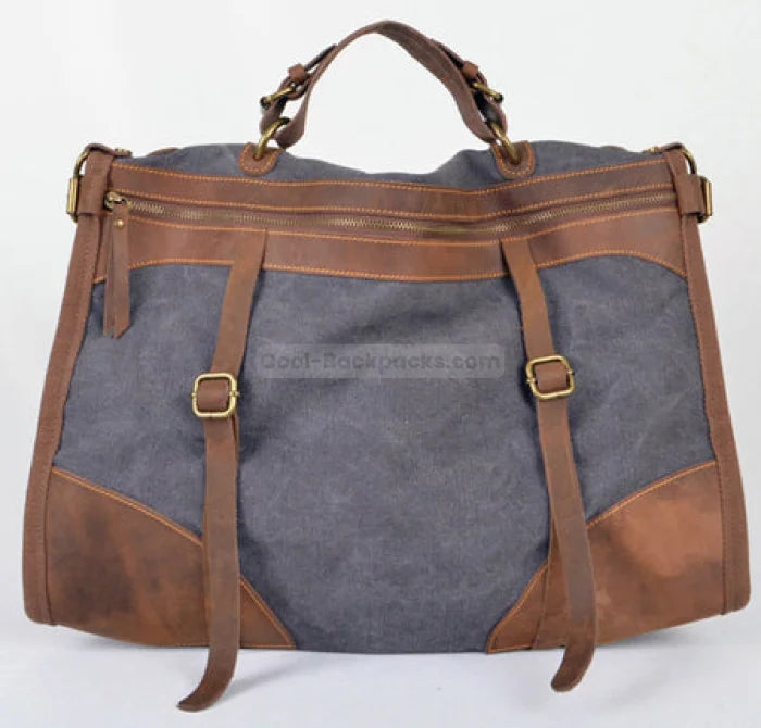 Military Style Duffel Bag - Grey