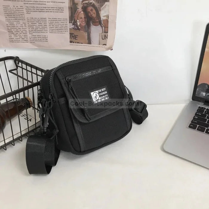 Mini Messenger Bag - Black