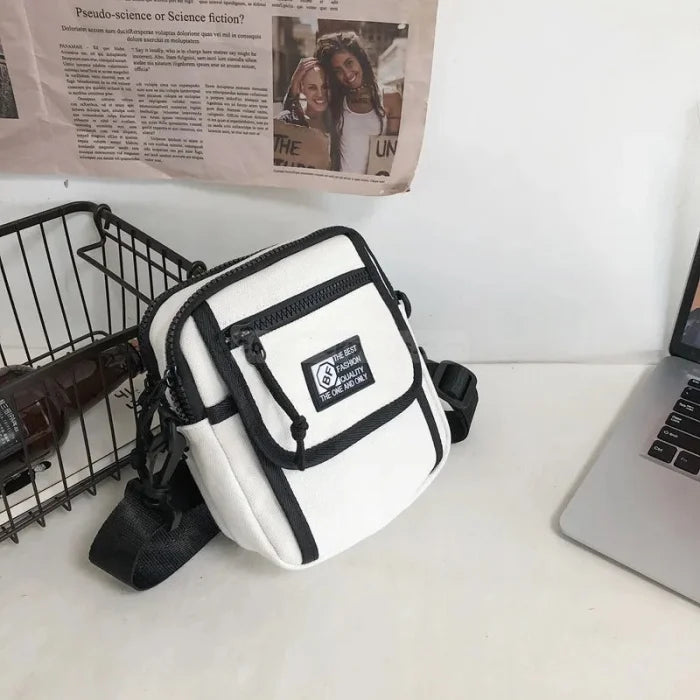 Mini Messenger Bag - White