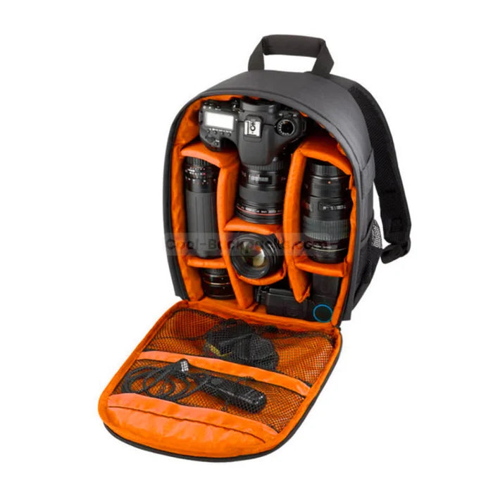 Minimalist Camera Backpack - Orange