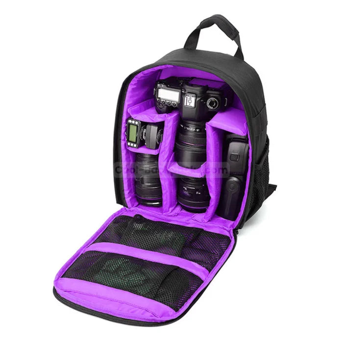 Minimalist Camera Backpack - Purple